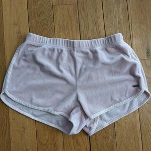 hollister curved hem shorts pink velvety soft size small